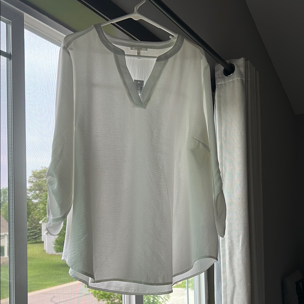 Maurices White Relaxed Blouse Top